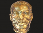 MLK Gold Bust painting